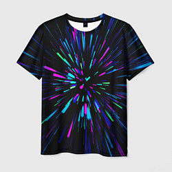 Футболка мужская Neon rods, цвет: 3D-принт