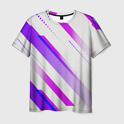 Мужская футболка Color white pink