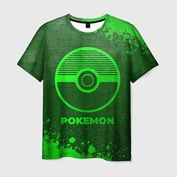 Мужская футболка Pokemon - green gradient