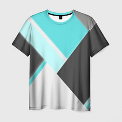 Мужская футболка Color black blue