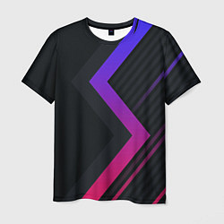 Футболка мужская Color black line, цвет: 3D-принт