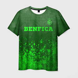 Мужская футболка Benfica - green gradient посередине