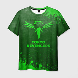 Мужская футболка Tokyo Revengers - green gradient