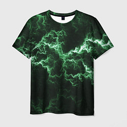 Мужская футболка Lightning green line