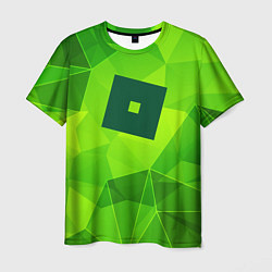 Мужская футболка Roblox green poly