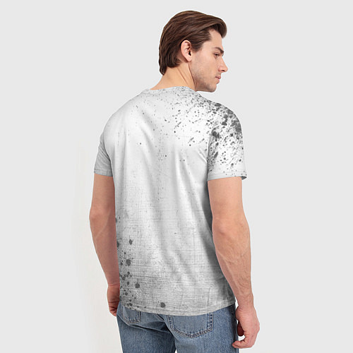 Мужская футболка AEK Athens - white gradient вертикально / 3D-принт – фото 4