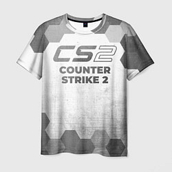 Мужская футболка Counter Strike 2 - white gradient