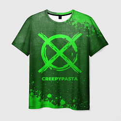 Мужская футболка CreepyPasta - green gradient