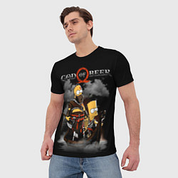 Футболка мужская God of beer, цвет: 3D-принт — фото 2