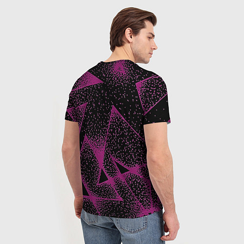 Мужская футболка The triangle is pink / 3D-принт – фото 4