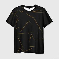 Футболка мужская Color yellow line, цвет: 3D-принт