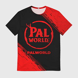 Мужская футболка Palworld - red gradient