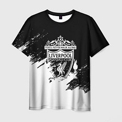 Мужская футболка Liverpool краски белые