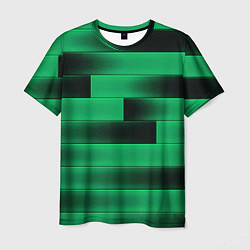 Мужская футболка Color green square