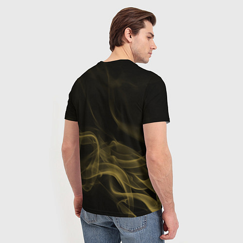 Мужская футболка Color smoke yellow / 3D-принт – фото 4