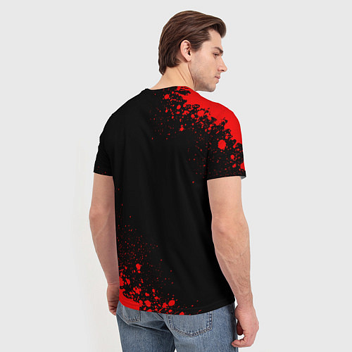 Мужская футболка Maneskin - red gradient вертикально / 3D-принт – фото 4