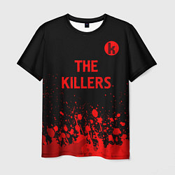 Мужская футболка The Killers - red gradient посередине