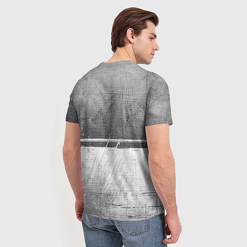 Мужская футболка Twenty One Pilots - grey gradient посередине / 3D-принт – фото 4
