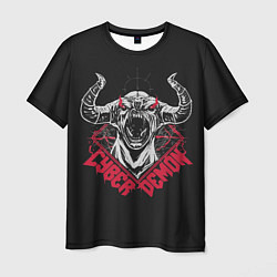 Мужская футболка Cyber demon doom