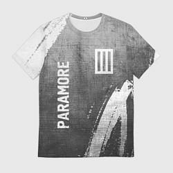 Футболка мужская Paramore - grey gradient вертикально, цвет: 3D-принт
