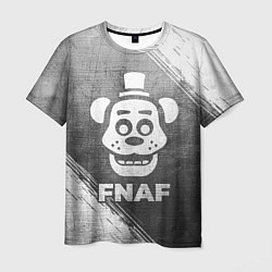 Мужская футболка FNAF - grey gradient