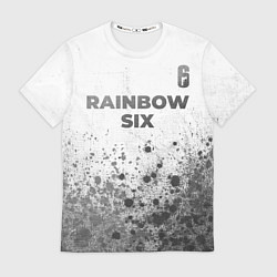 Мужская футболка Rainbow Six - white gradient посередине