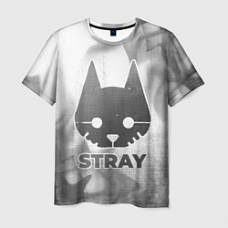 Мужская футболка Stray - white gradient