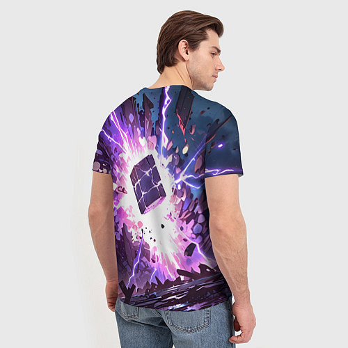 Мужская футболка Магический куб / 3D-принт – фото 4