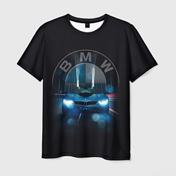 Мужская футболка BMW на мосту