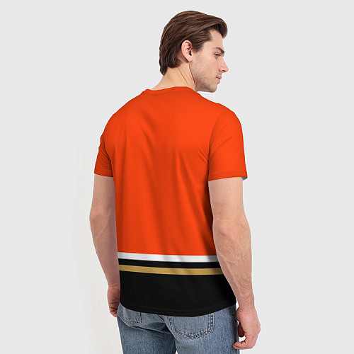 Мужская футболка Анахайм Дакс хоккей / 3D-принт – фото 4