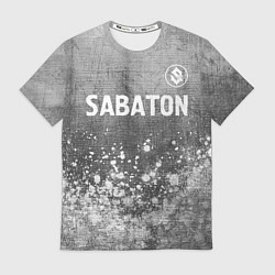 Мужская футболка Sabaton - grey gradient посередине