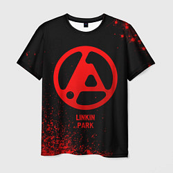 Мужская футболка Linkin Park 2024 - red gradient
