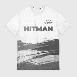 Футболка мужская Hitman - white gradient посередине, цвет: 3D-принт