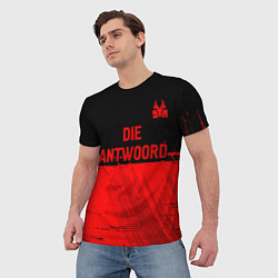 Футболка мужская Die Antwoord - red gradient посередине, цвет: 3D-принт — фото 2