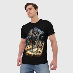 Футболка мужская Древнее чудовище цитадели - Герои Меча и Магии 3, цвет: 3D-принт — фото 2