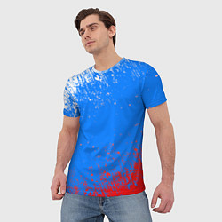 Футболка мужская Патриот - флаг, цвет: 3D-принт — фото 2