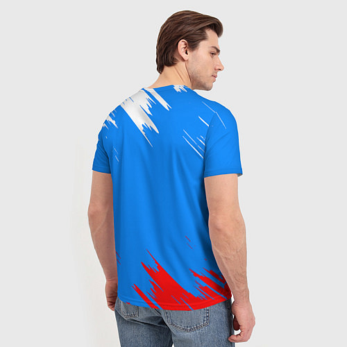 Мужская футболка Патриот Россия - флаг / 3D-принт – фото 4
