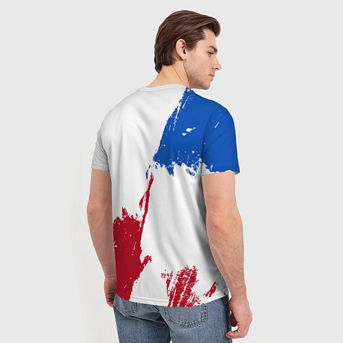 Мужская футболка Колорадо Эвеланш - брызги красок / 3D-принт – фото 4