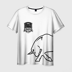 Футболка мужская ФК Краснодар - бык, цвет: 3D-принт