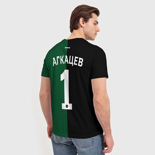 Мужская футболка Агкацев - ФК Краснодар / 3D-принт – фото 4