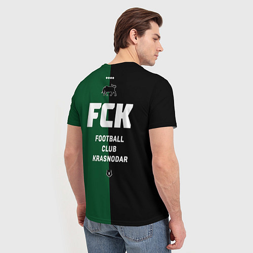 Мужская футболка Krasnodar football / 3D-принт – фото 4