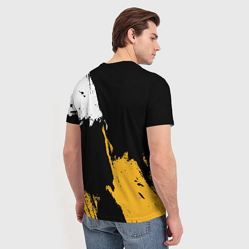 Мужская футболка Питтсбург Пингвинз - брызги / 3D-принт – фото 4