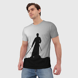 Футболка мужская Самурай в поле, цвет: 3D-принт — фото 2