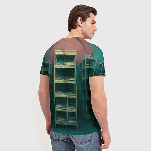 Мужская футболка Игрок 218 из Игры в кальмара / 3D-принт – фото 4