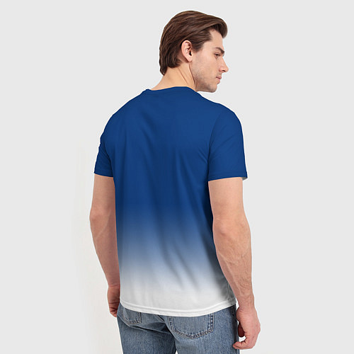 Мужская футболка Торонто Мейпл Лифс - синий градиент / 3D-принт – фото 4