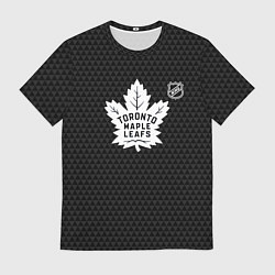 Футболка мужская Торонто Мейпл Лифс - черные треугольники, цвет: 3D-принт