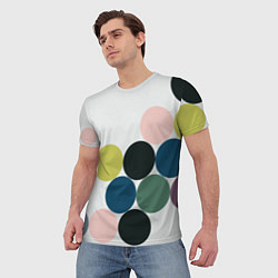 Футболка мужская Кластер чил - абстракция, цвет: 3D-принт — фото 2
