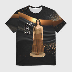 Мужская футболка Lana Del Rey в ретро платье