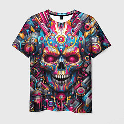 Мужская футболка Art cyber skull - ai art fantasy