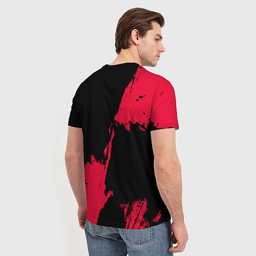 Мужская футболка Хьюстон Рокетс - брызги краски / 3D-принт – фото 4